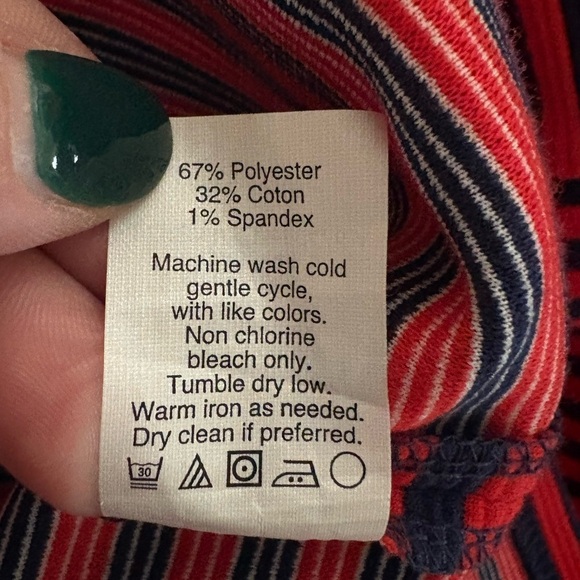 Madewell Red and Blue A-Line Mini Dress - Picture 8 of 8